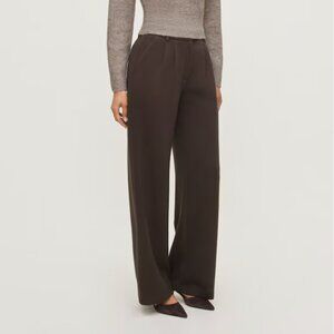 Alex Anywhere Pleated Pants - Scuba Pleated Pants Dynamite - JAVA BROWN